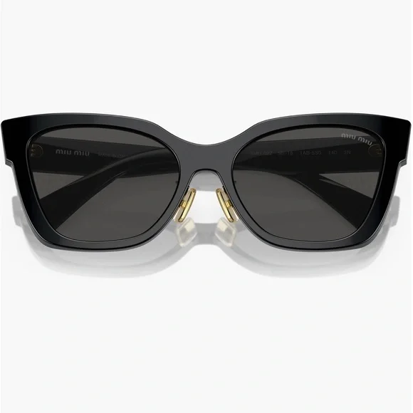 NWT Miu Miu Black Cat-Eye Sunglasses - Picture 1 of 6